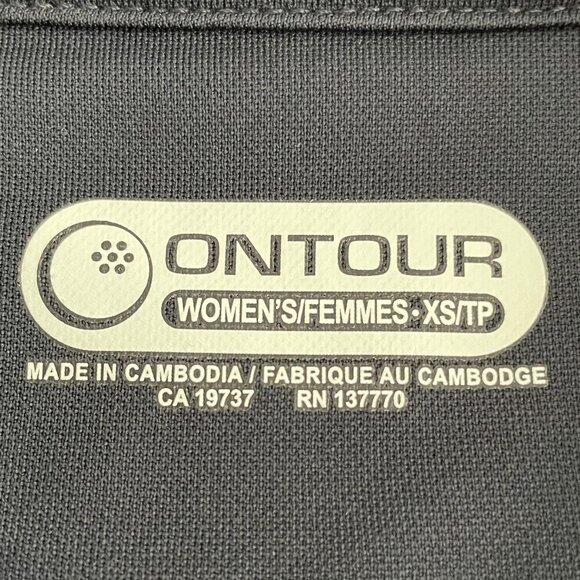 OnTour Brecon Web Tech Athletic LS 5 Button Polyester Polo Shirt Navy Sz XS NWT - Picture 5 of 10